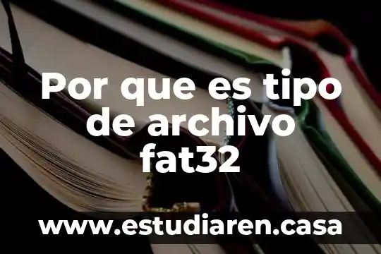 Por que es tipo de archivo fat32