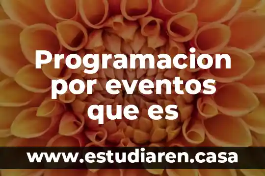 Programacion por eventos que es