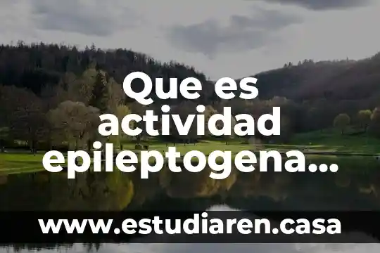 Que es actividad epileptogena corteza frontal
