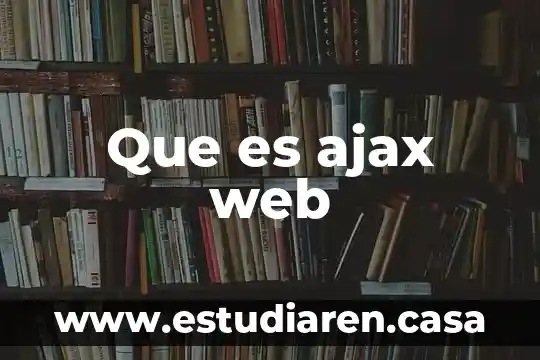 Que es ajax web