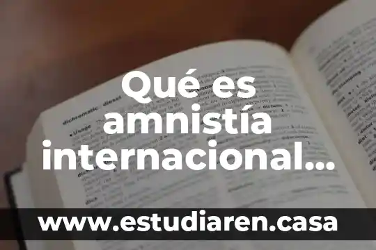 Que es la ley de amnistía en méxico 5 Qué es amnistía internacional yahoo