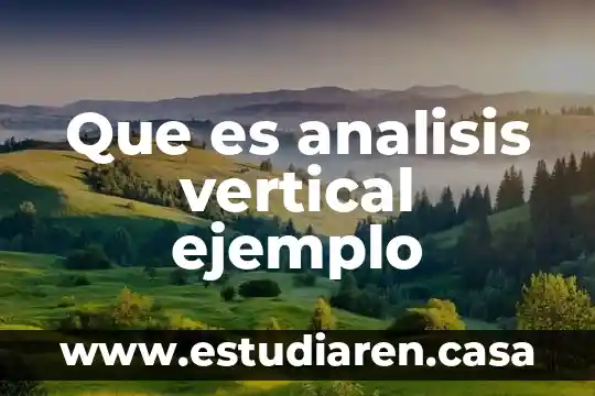 Que es una prueba de la recta vertical en matemáticas 8 Que es analisis vertical ejemplo