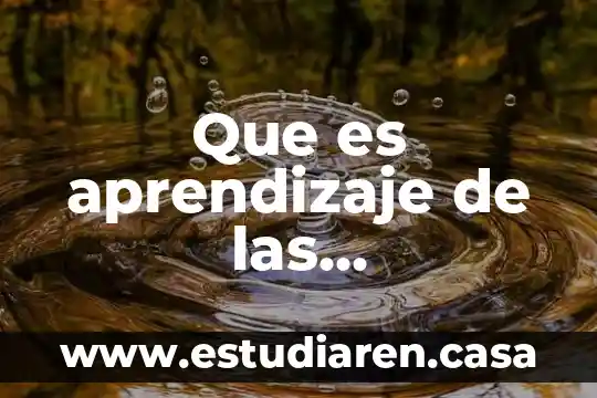 Que es aprendizaje de las matematicas