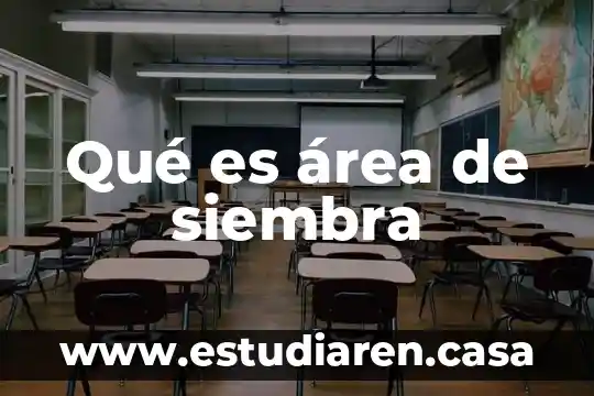 Que es area de choque en urgencias 7 Qué es área de siembra