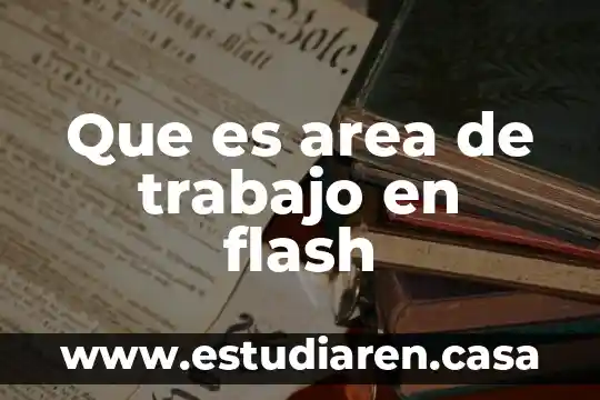 Que es area de trabajo en flash