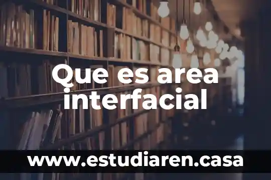 Que es area interfacial