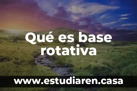 Que es un atributo derivado en base de datos 4 Qué es base rotativa