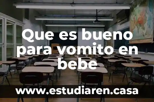A mi bebé le picó una abeja qué es bueno 3 Que es bueno para vomito en bebe