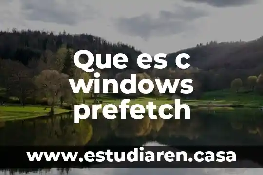 If c que es 5 Que es c windows prefetch
