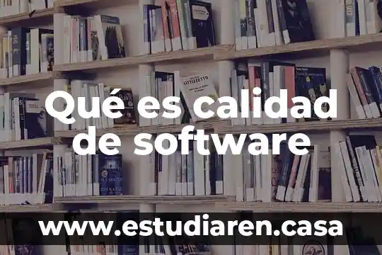 Que es sop en calidad 3 Qué es calidad de software