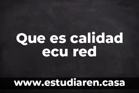 Que es un control plan de calidad 6 Que es calidad ecu red