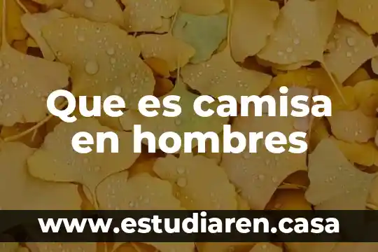 Que es la circuncisión en los hombres 7 Que es camisa en hombres