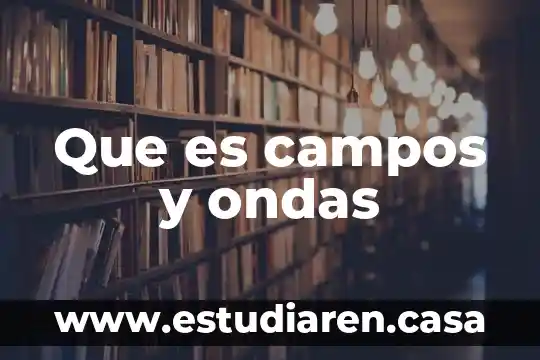 Que es campos y ondas
