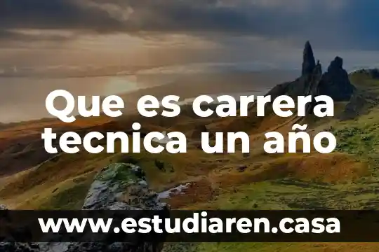 Que es la motrices en un juego 7 Que es carrera tecnica un año