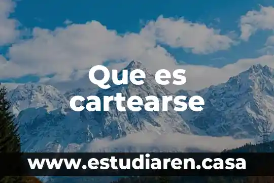 Que es cartearse