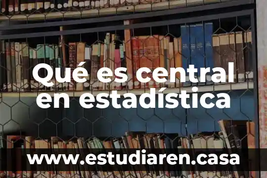 Sistema central de software que es 3 Qué es central en estadística