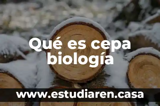 Qué es cepa biología