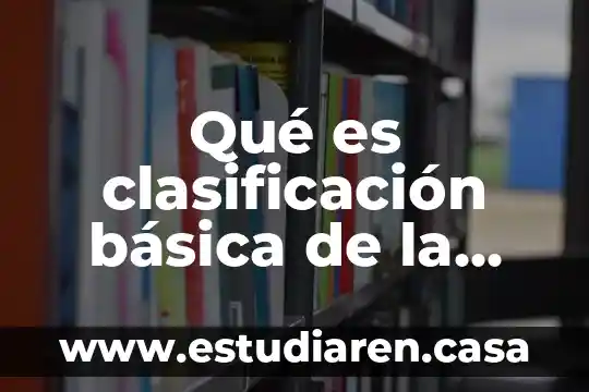 Que es informacion básica 8 Qué es clasificación básica de la materia
