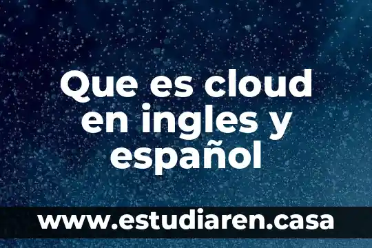 Que es la garantia mercado libre 7 Que es cloud en ingles y español