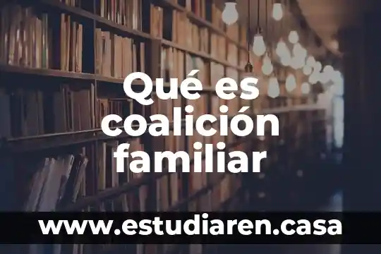 Que es la estructura familiar 7 Qu茅 es coalici贸n familiar