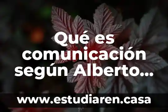 Qué es comunicación según Alberto Chiavenato