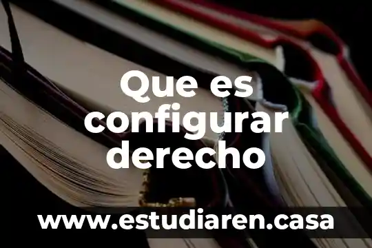 Que es tener un amigo con derecho 6 Que es configurar derecho