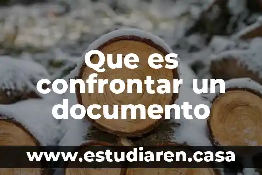 Que es una presentacion en un documento 5 Que es confrontar un documento
