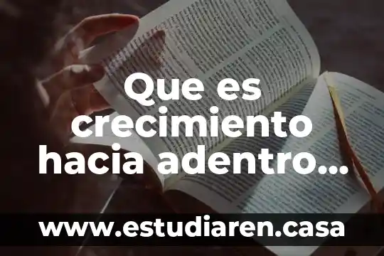 Que es crecimiento hacia adentro en estructura socioeconomica