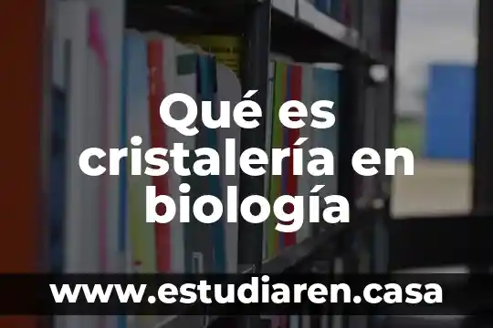 Que es molde en biologia 4 Qué es cristalería en biología