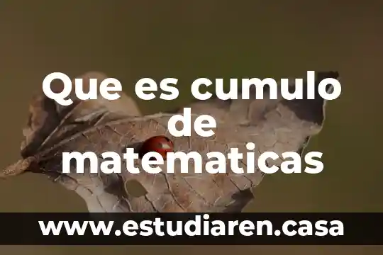 Qué es causación en matemáticas financieras 3 Que es cumulo de matematicas