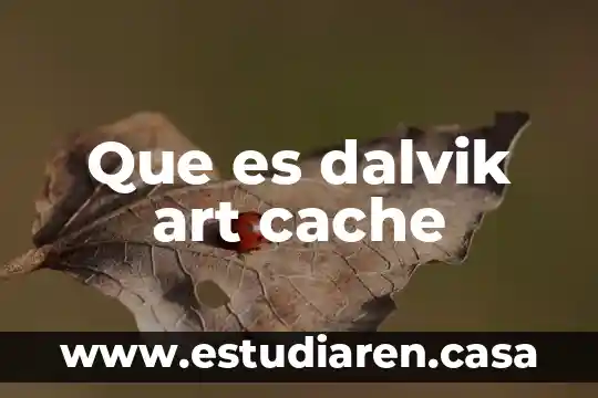 Que es datos de cache celular 8 Que es dalvik art cache