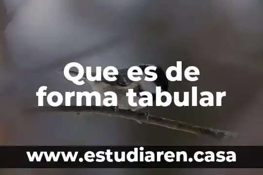 Ejidos como se forma que es 7 Que es de forma tabular