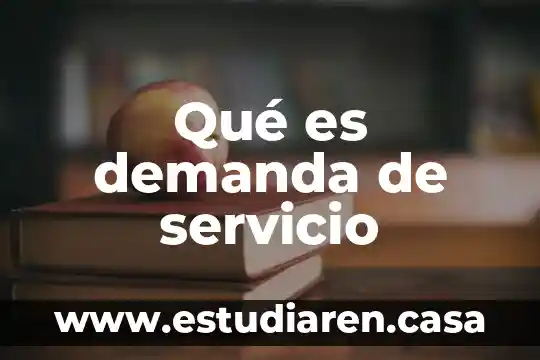 Que es la solicitud de informe en una demanda 8 Qué es demanda de servicio