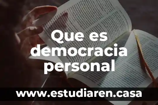 Que es el saldo medio por periodo de liquidaci贸n 8 Que es democracia personal