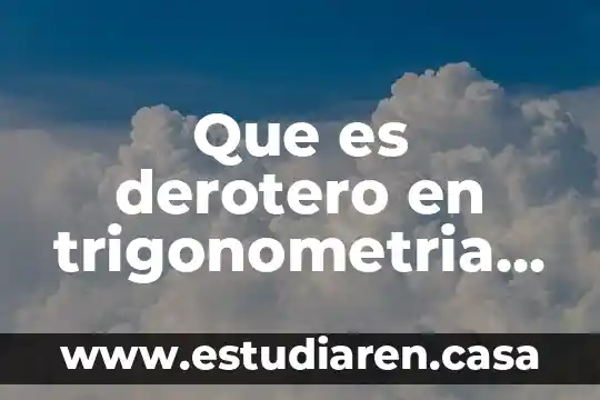 Qué es criterio y ejemplos 3 Que es derotero en trigonometria ejemplos