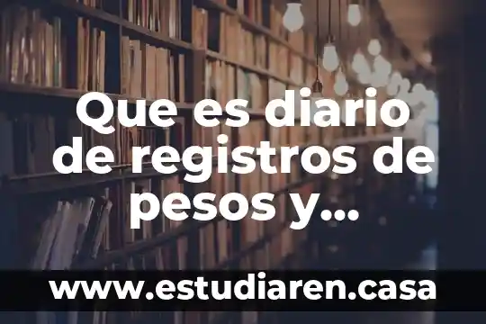 Que es la memoria de registros 7 Que es diario de registros de pesos y medidas