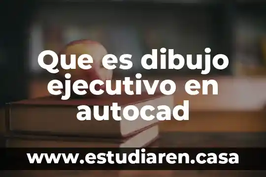 Que es dibujo ejecutivo en autocad
