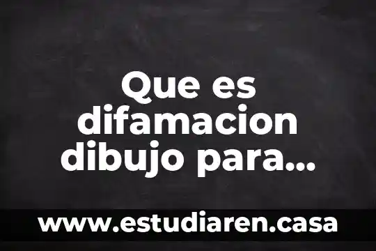 Que es difamacion dibujo para colorear