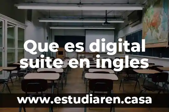 Que es digital suite en ingles