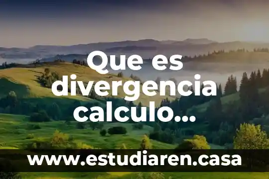 Qué es el cálculo tensorial en física 3 Que es divergencia calculo integral