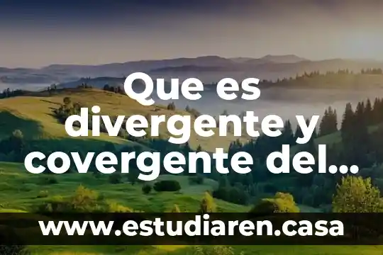 Que es divergente y covergente del agua