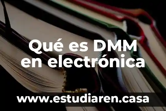 Que es fricion en fisica 6 Qué es DMM en electrónica