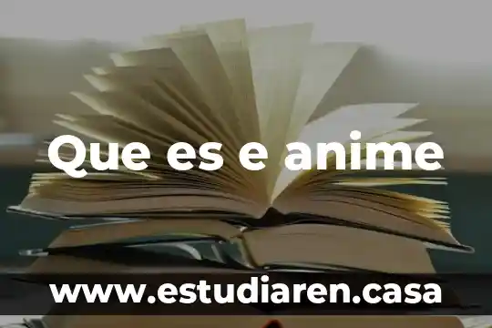 Qué es un anime couple 8 Que es e anime
