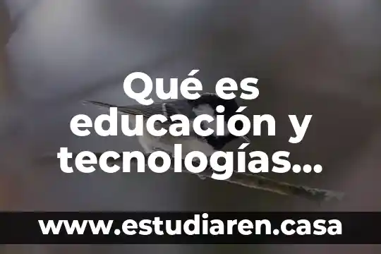 Tecnologías de Información que es un TEC 7 Qué es educación y tecnologías industriales