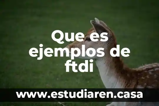 Ejemplos de que es campo 7 Que es ejemplos de ftdi
