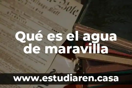Qué es soñar con caminar en agua sucia 6 Qué es el agua de maravilla