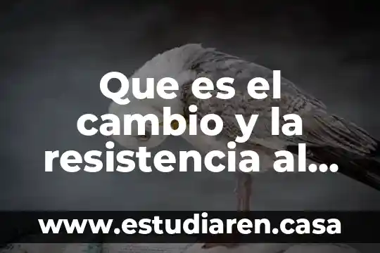Acta de cambio de nombre que es 8 Que es el cambio y la resistencia al cambio