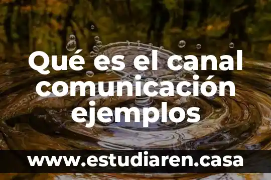 Que es el canal o medio 4 Qué es el canal comunicación ejemplos