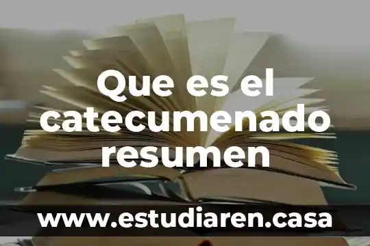 Que es la herbolaria resumen 4 Que es el catecumenado resumen