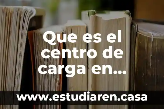 Que es centro de servicios compartidos 8 Que es el centro de carga en camara de frio